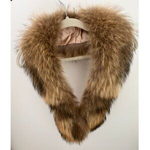 Real Raccoon Fur Scarf/Collar